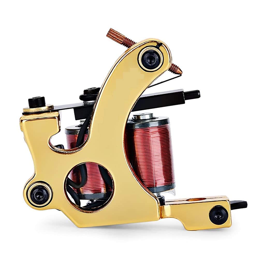 MAYCREATE Tattoo Coil Liner Shader Gun, 1 Tattoo Machine Gun (Gold) MAYCREATE Tattoo Coil Liner Shader Gun, 1 Tattoo Machine Gun (Gold)